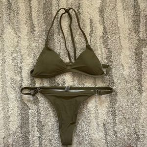 *NEVER WORN* olive bathing suit